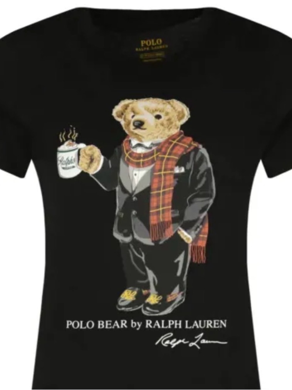 Polo Ralph Lauren Polo Coffee Bear Black T-shirt